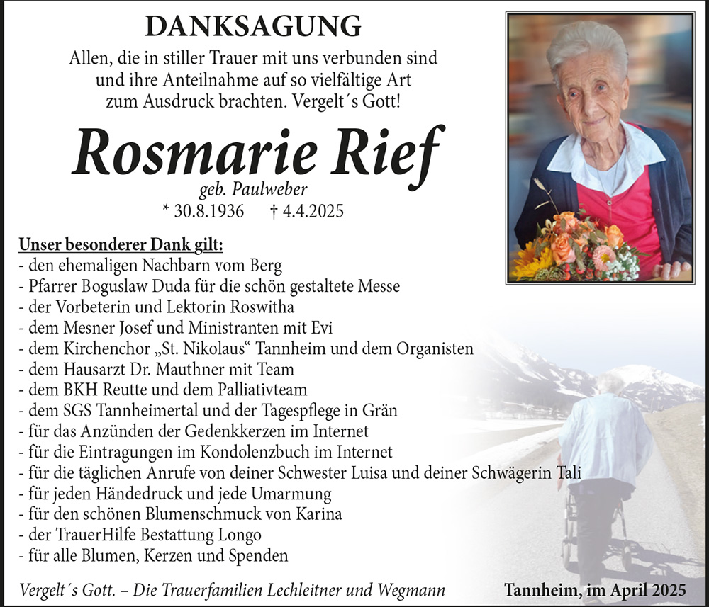 Maria Rief Rosmarie Rief