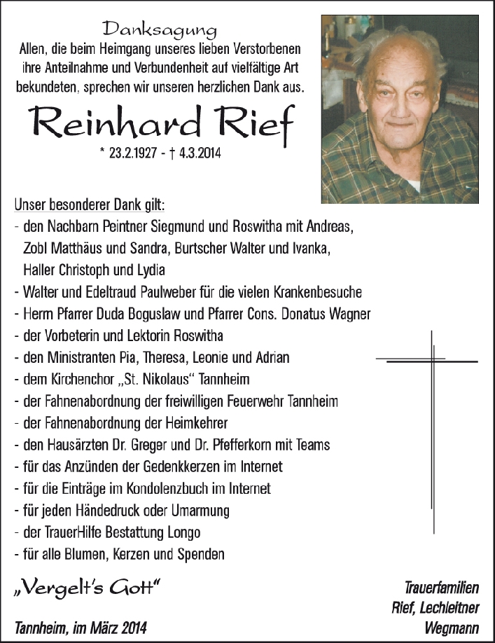 Alice Rief Reinhard Rief